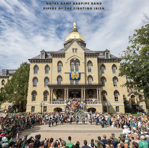 notre dame bagpipe band