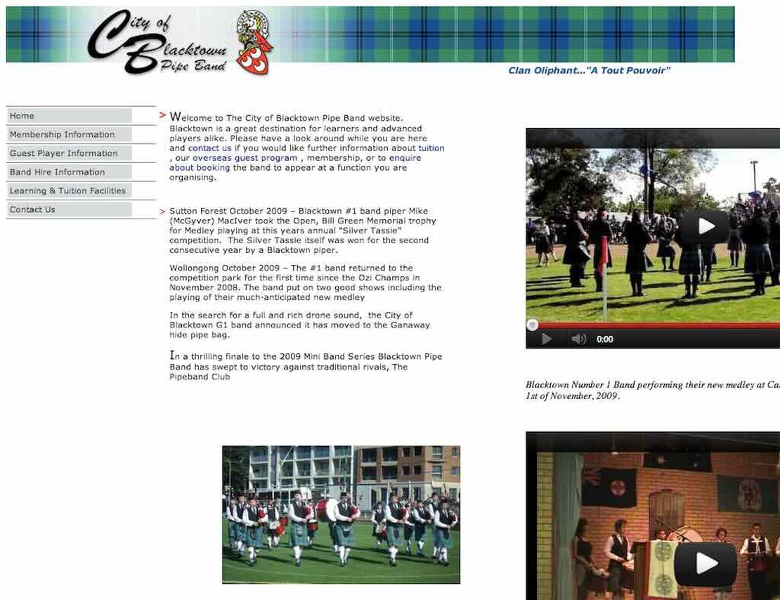 city of blacktown pipe band sydney