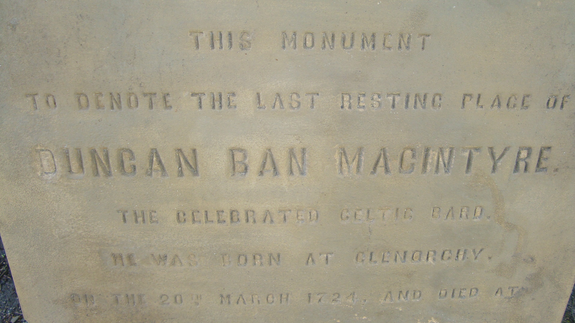 Duncan Bain Macintyre, Scottish Gaelic poet, born