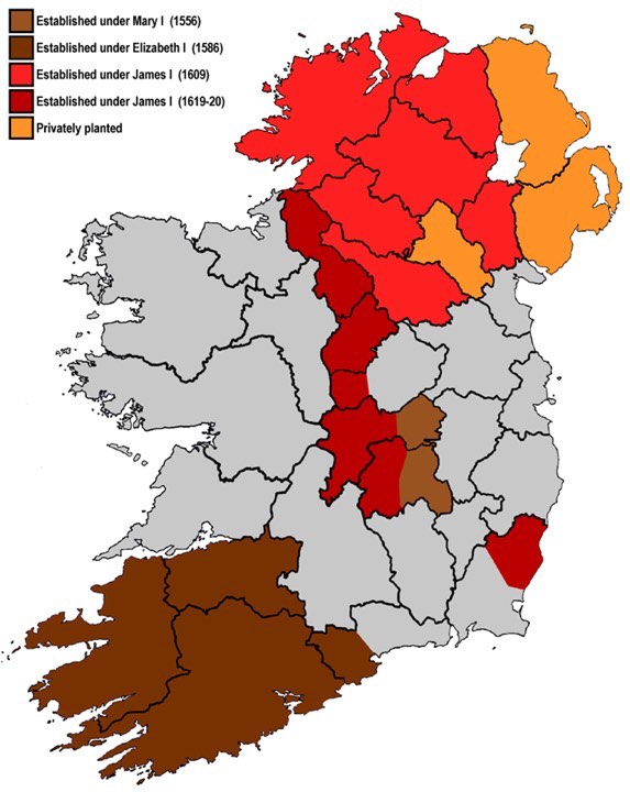Patents are granted for plantations in parts of Leitrim, Kings County, Queens County and Westmeath