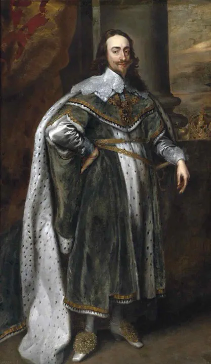 Charles 1 becomes king of England, Scotland and Ireland