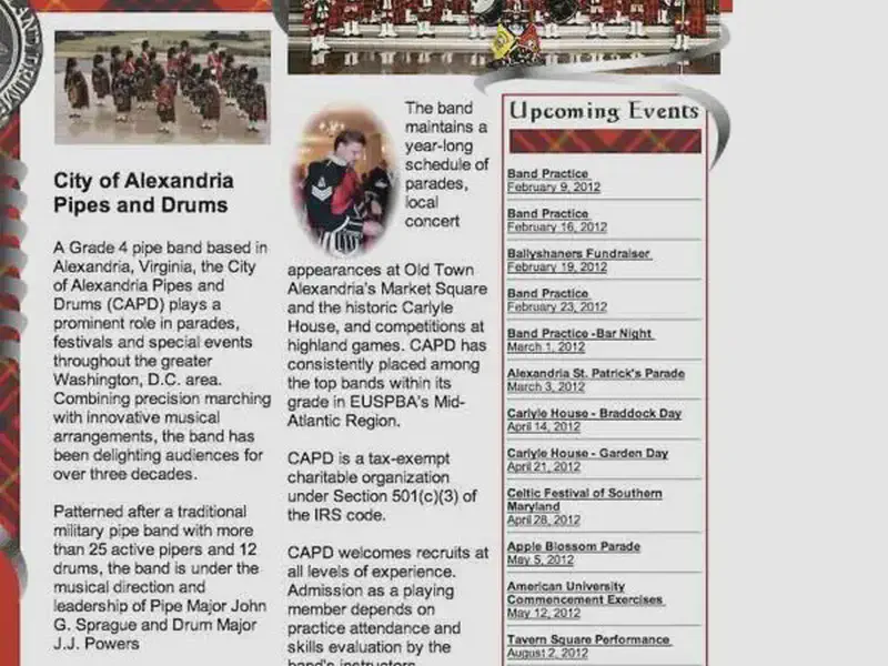 city of alexandria pipes and drums