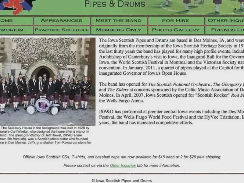 iowa scottish pipes and drums