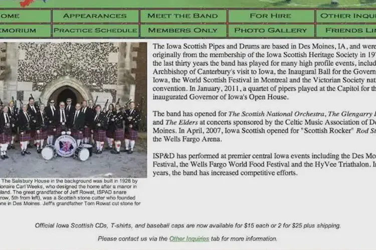 iowa scottish pipes and drums