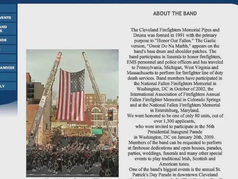 the cleveland firefighters memorial pipes and drums