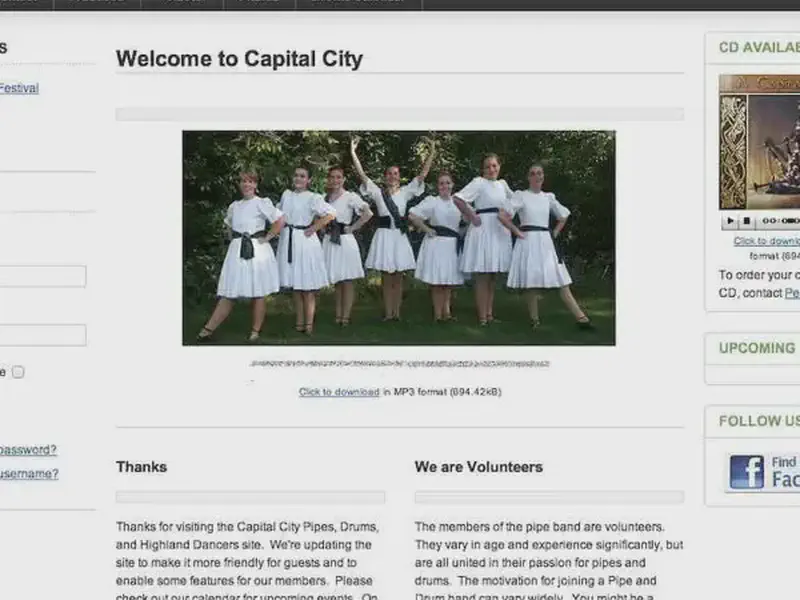 capital city pipes, drums, and dancers