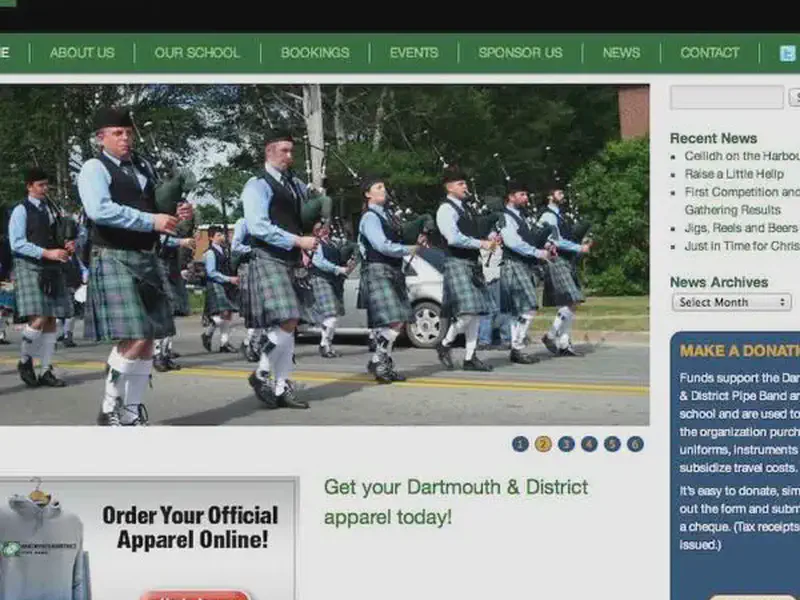 dartmouth and district pipe band association