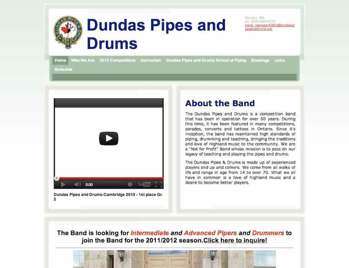 dundas pipes and drums