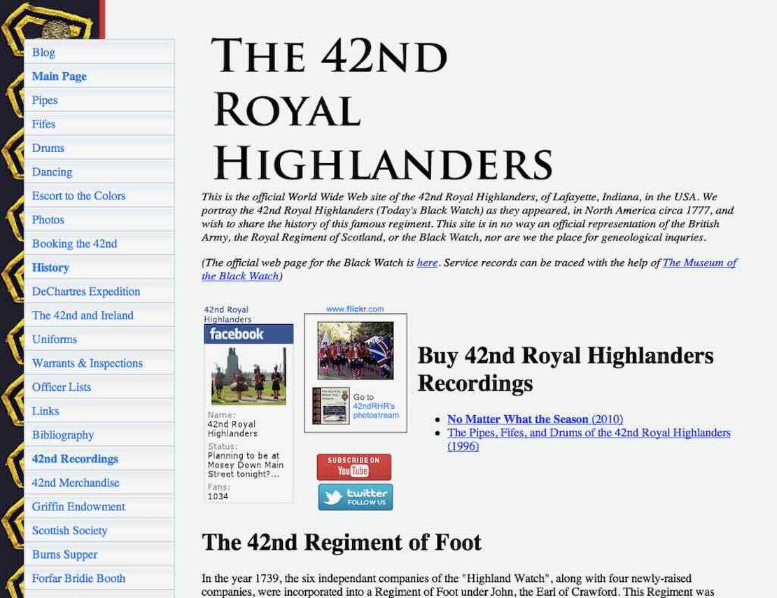 42nd royal highland regiment