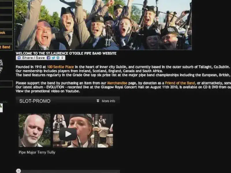 st. laurence o toole pipe band