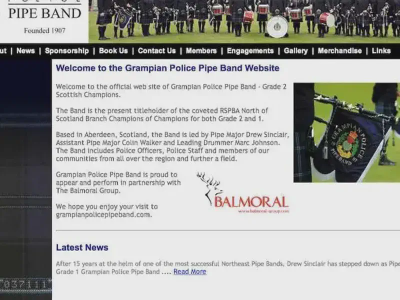 grampian police pipe band
