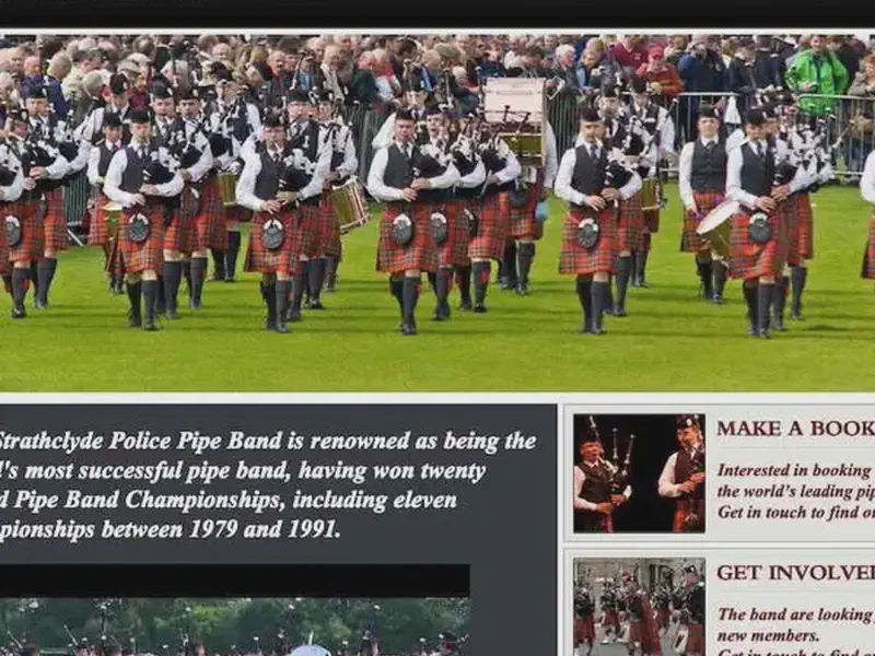 police scotland & federation pipe band