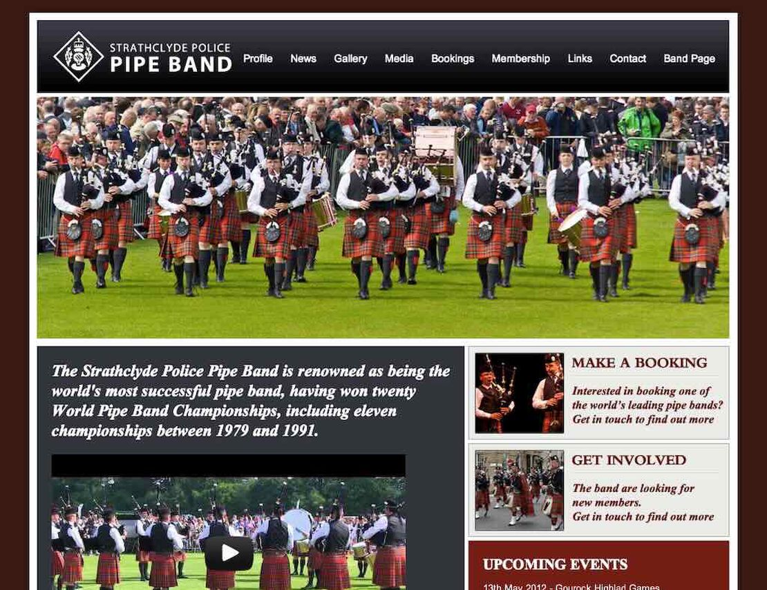 police scotland & federation pipe band