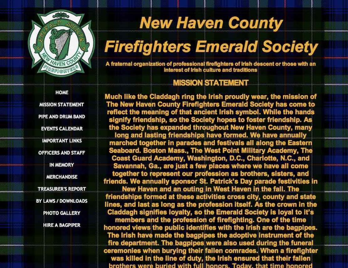 new haven county firefighters emerald society