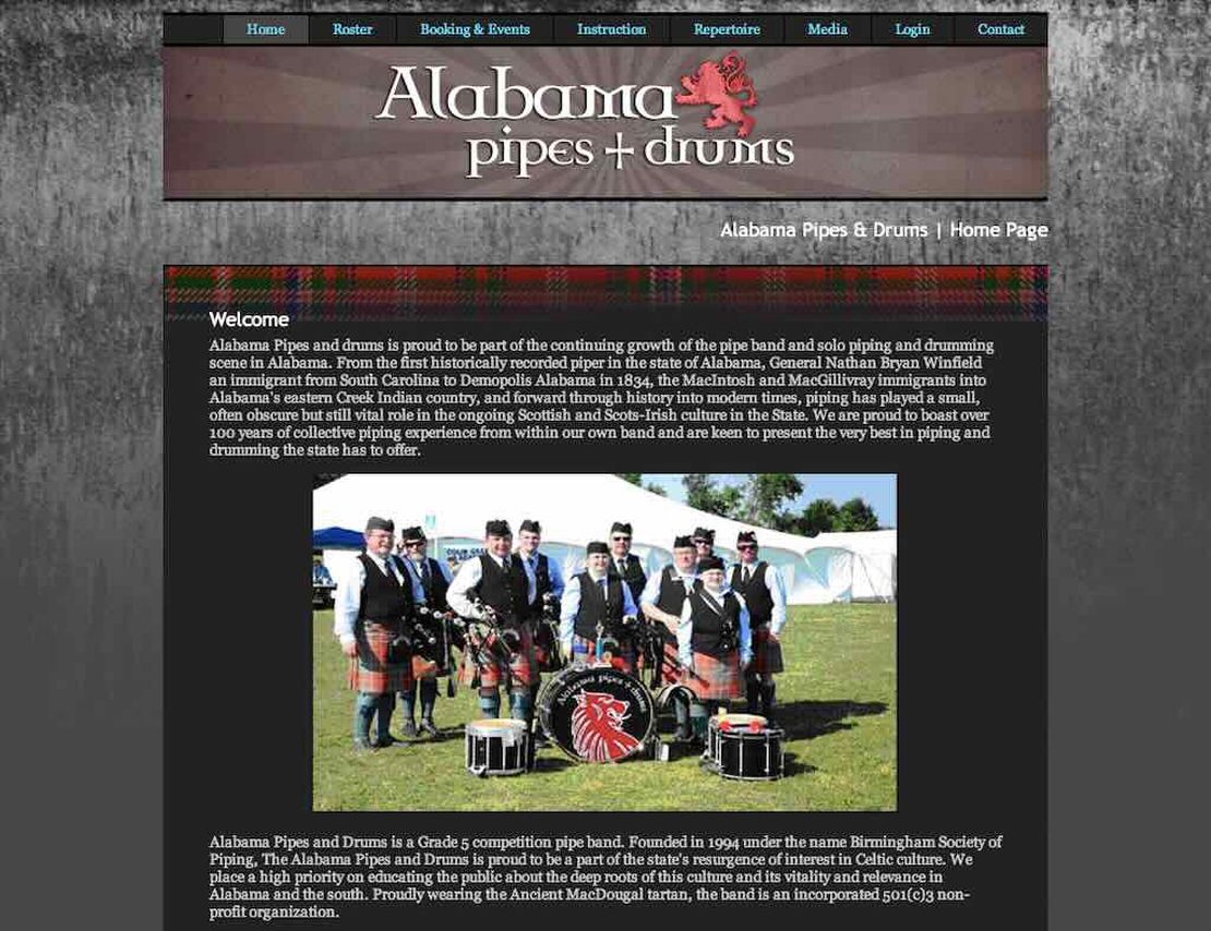 alabama pipes and drums