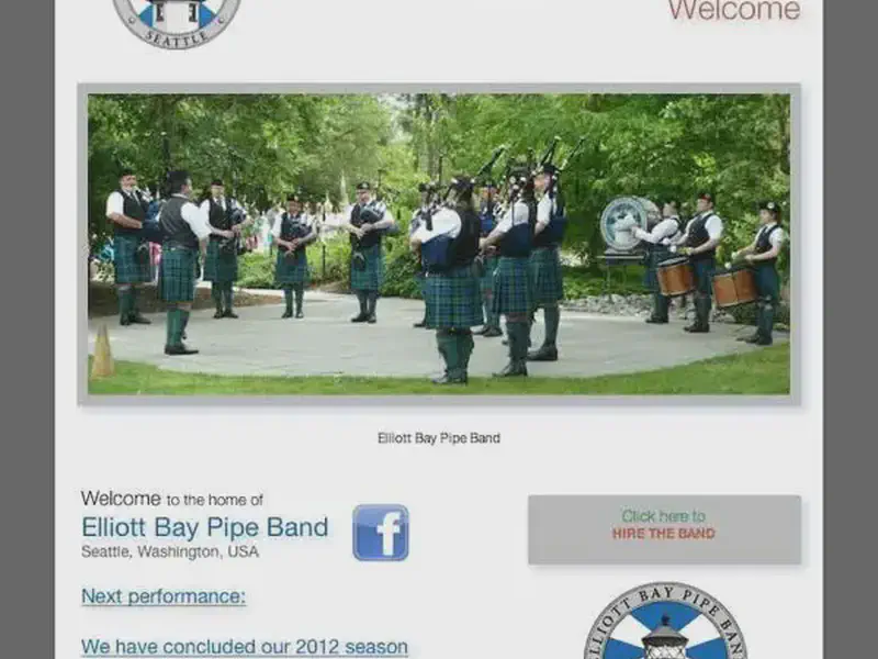 elliott bay pipe band