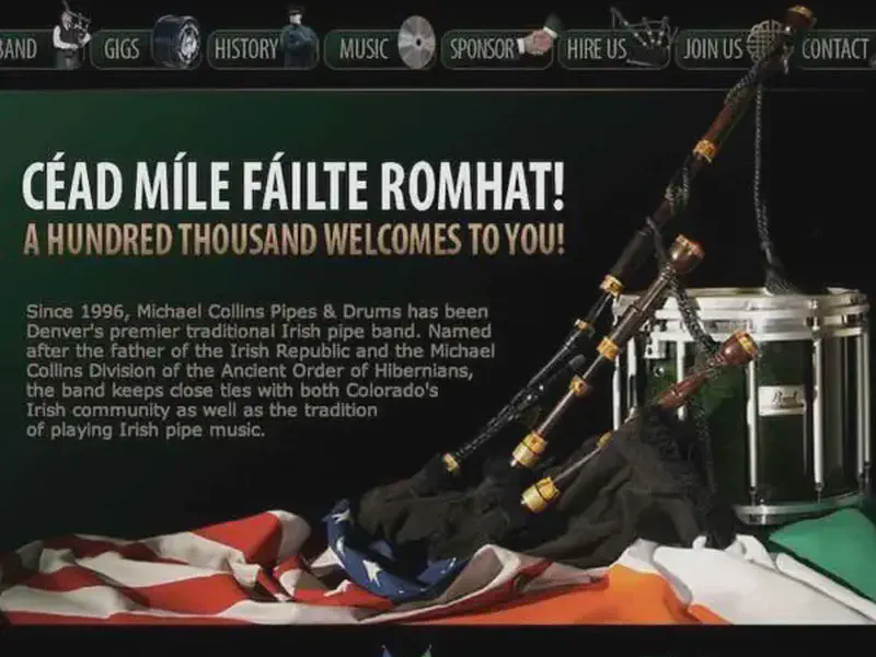 michael collins pipes and drums