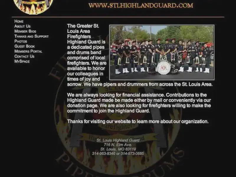 greater st. louis area firefighters highland guard