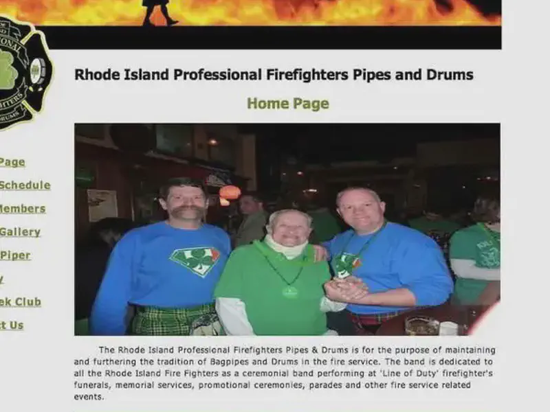 rhode island professional firefighters pipeband