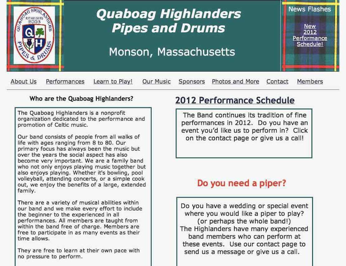 quaboag highlanders pipes and drums