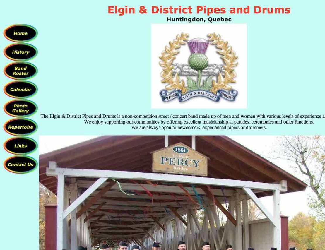 elgin and district pipe band