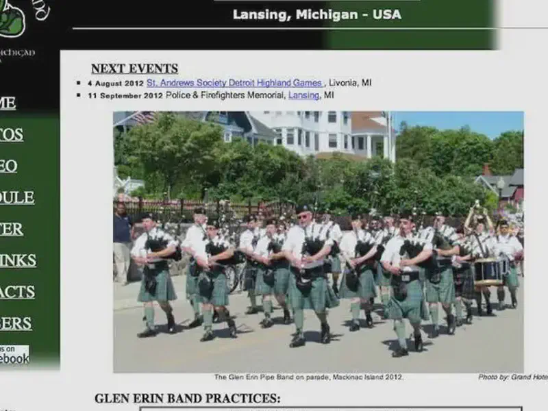 glen erin pipe band