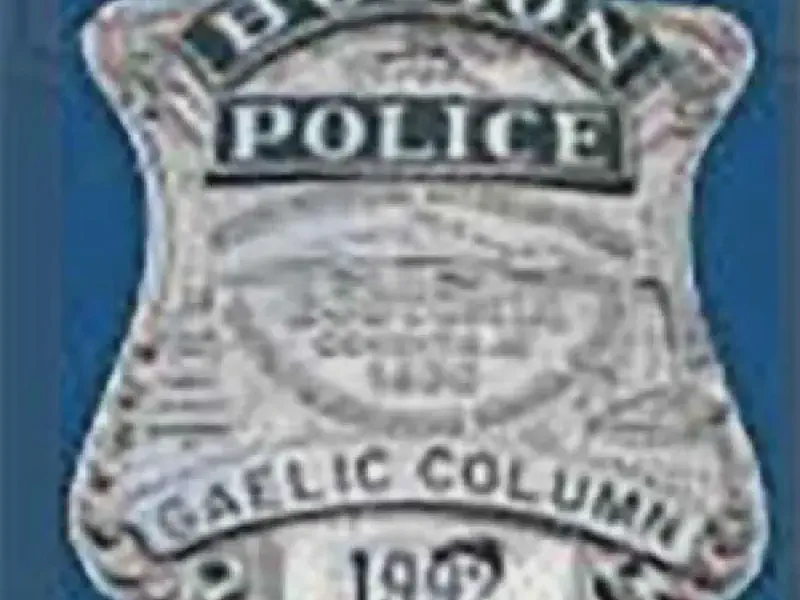 boston police gaelic column of pipes and drums