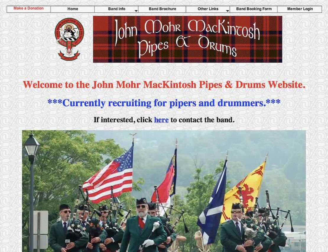 john mohr mackintosh pipes and drums
