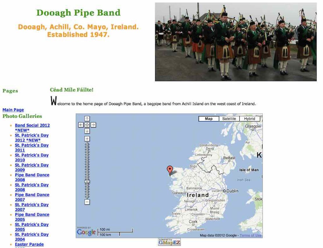 dooagh pipe band achill island
