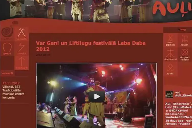 latvian bagpipe and drum music band