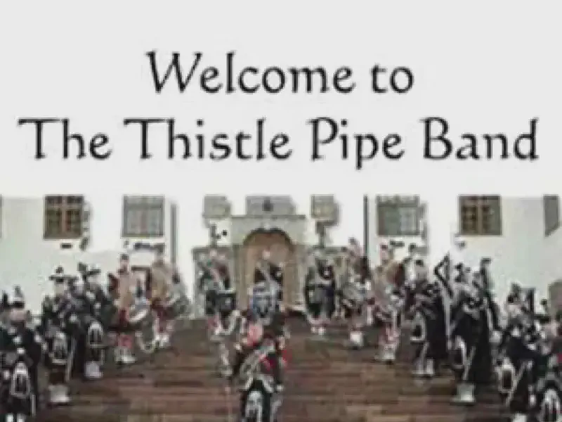 the thistle pipe band