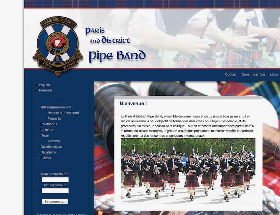 paris and district pipe band