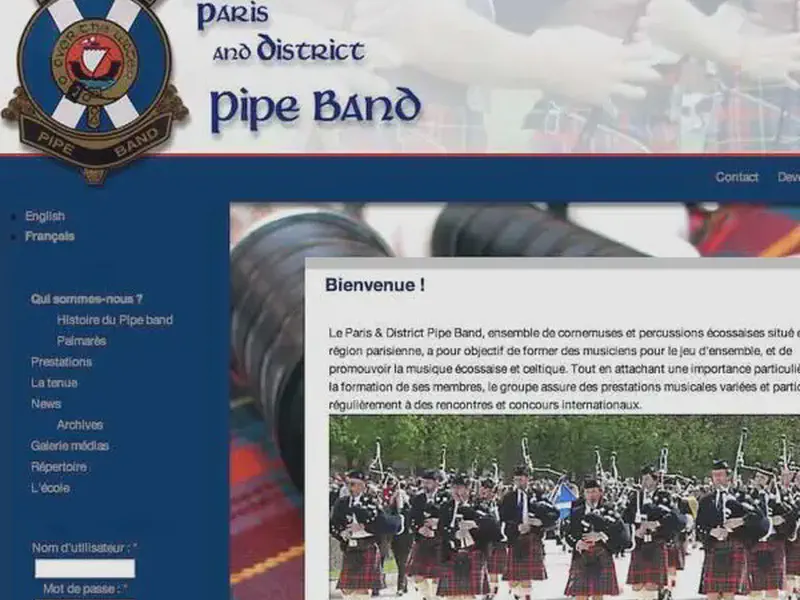 paris and district pipe band