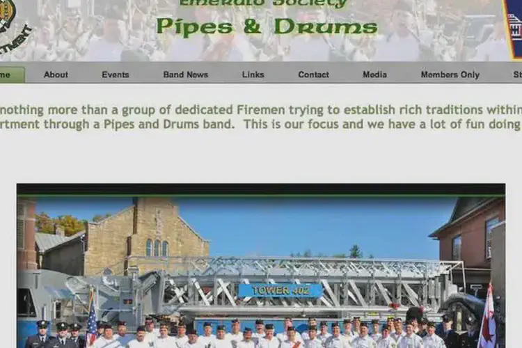DCFD emerald society pipes and drums