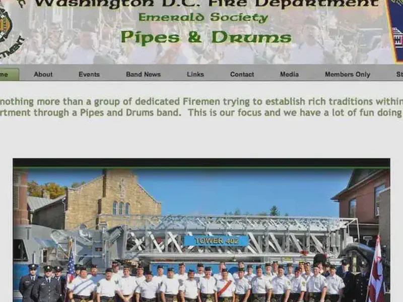 DCFD emerald society pipes and drums
