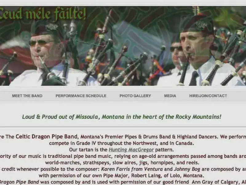 celtic dragon pipe band