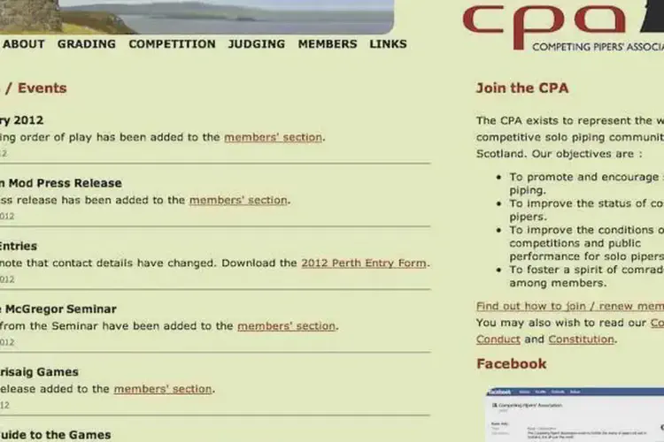 competing pipers association