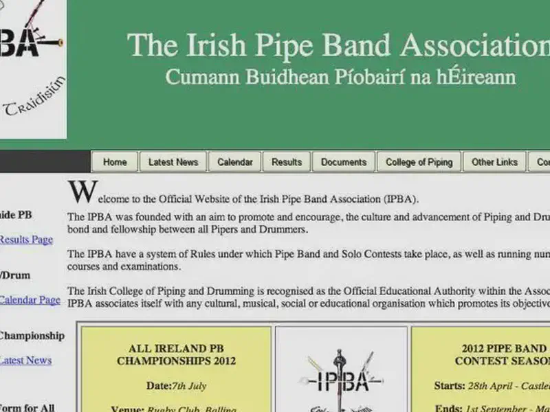 irish pipe band association