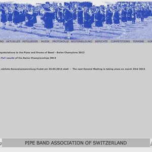 pipe band association of switzerland