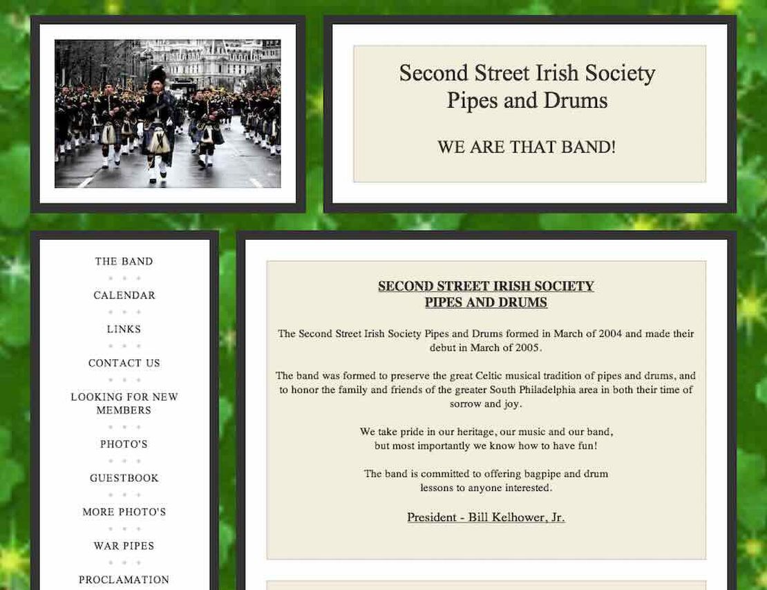 second street irish society pipes and drums