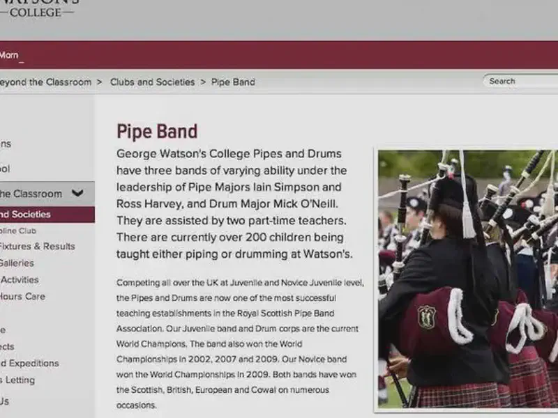 george watson's college pipes and drums