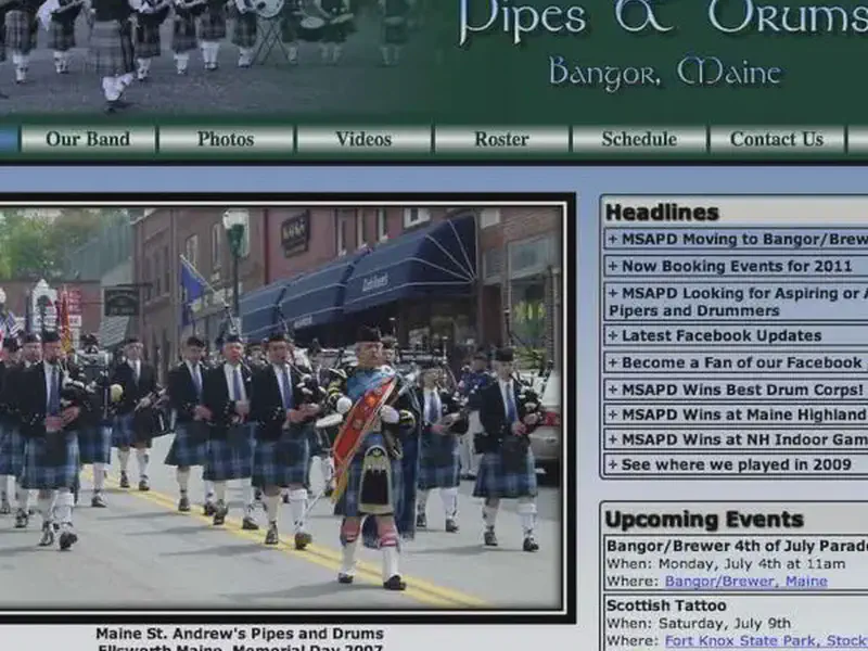 maine st. andrew's pipes & drums