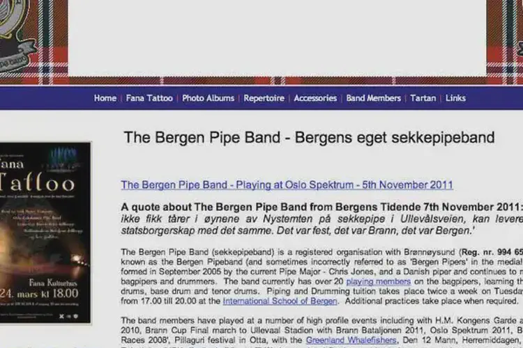 the bergen pipe band