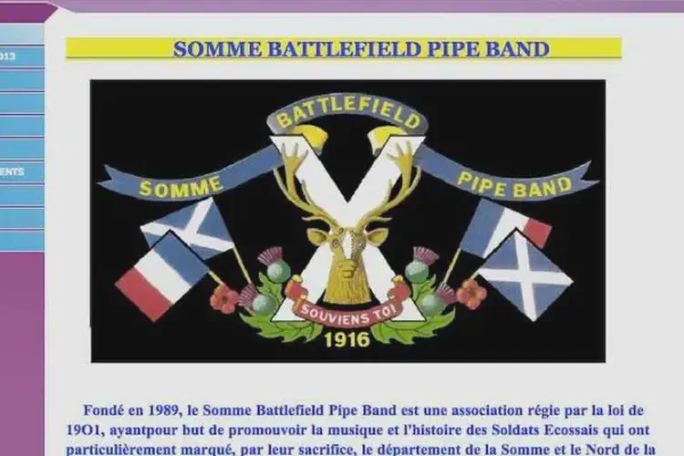 somme battlefield pipe band