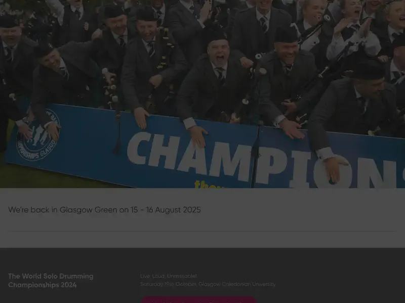 World Pipe Band Championships 2025