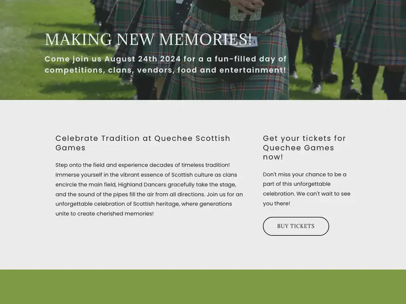Quechee Scottish Games & Festival
