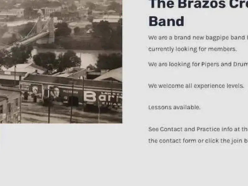 The Brazos Crossing Pipe Band