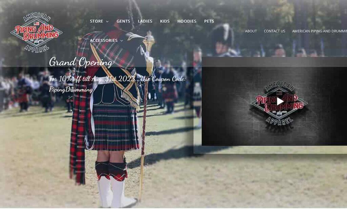 American Piping and Drumming Apparel