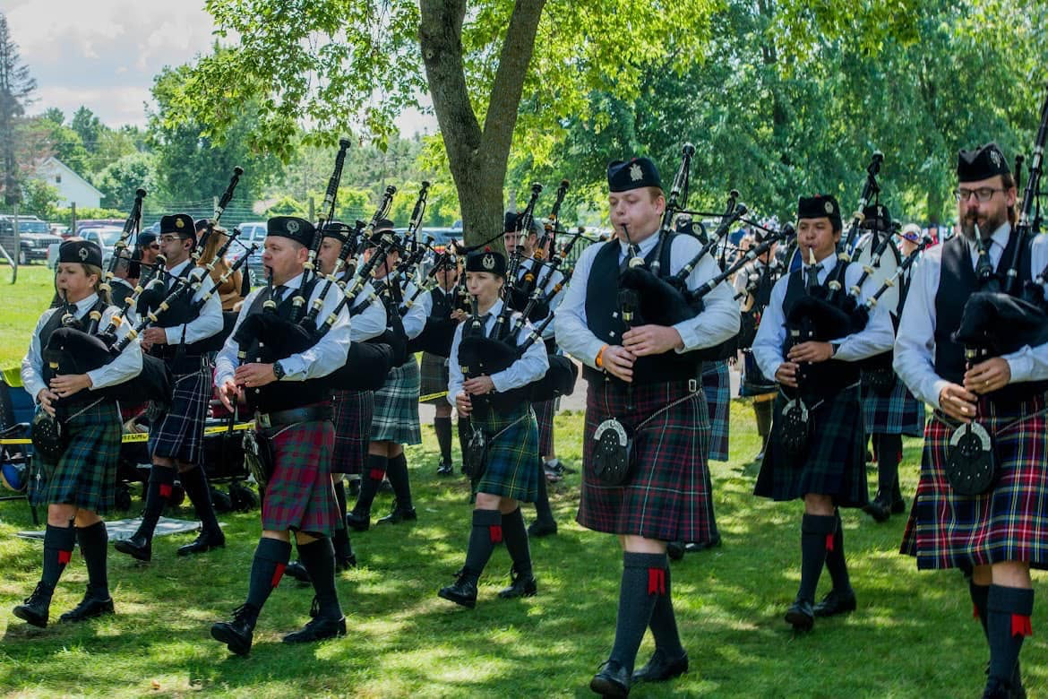 Ottawa Highlanders pipers performing outdoors