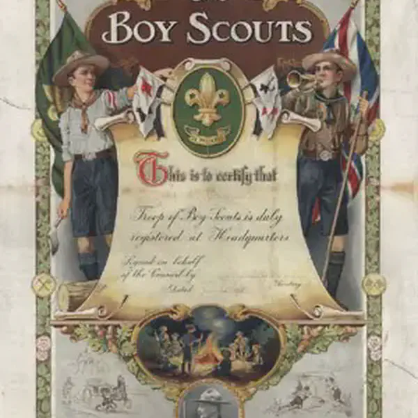 The 1st Glasgow Scout troop was registered, the first to be formed